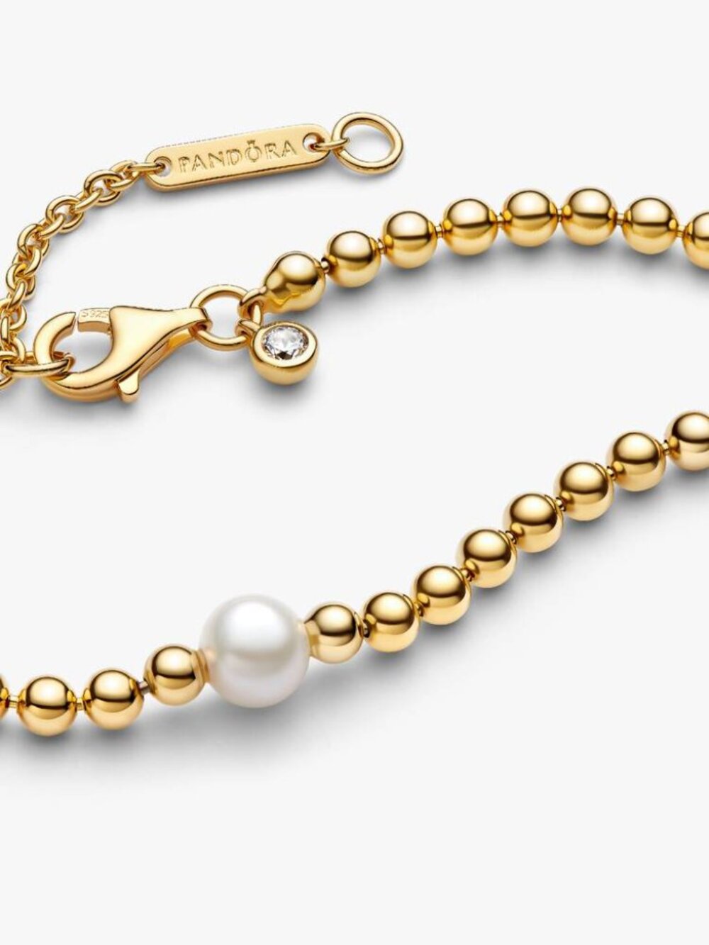 Pandora FINAL SALE - Treated Freshwater Cultured Pearl & Beads Collier Necklace - Picture 3 of 4